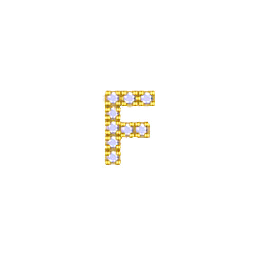 Yellow Initial Charm