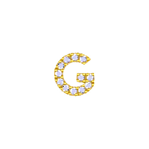 Yellow Initial Charm