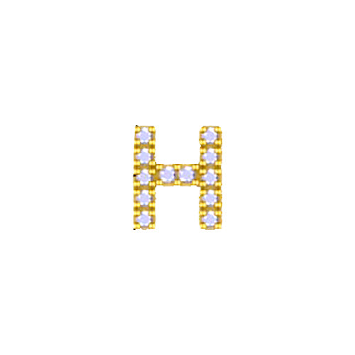 Yellow Initial Charm