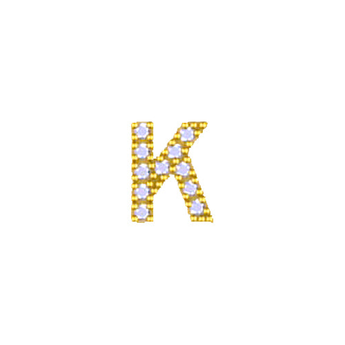Yellow Initial Charm