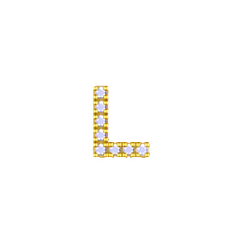 Yellow Initial Charm