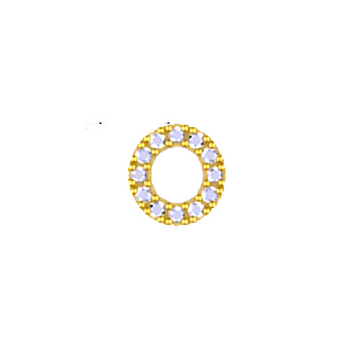 Yellow Initial Charm