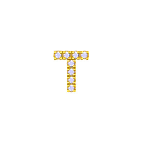 Yellow Initial Charm