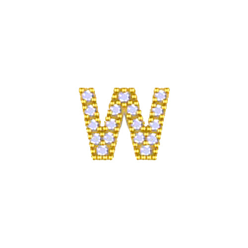 Yellow Initial Charm