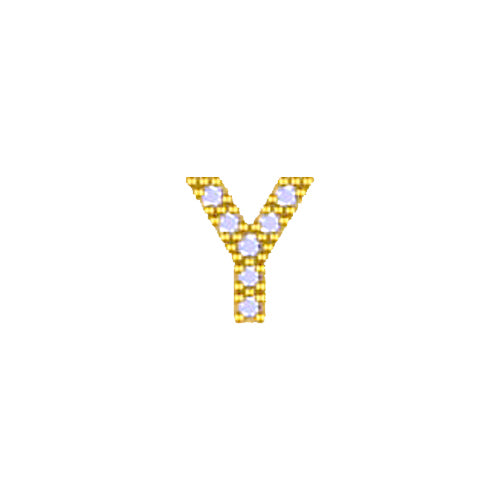 Yellow Initial Charm