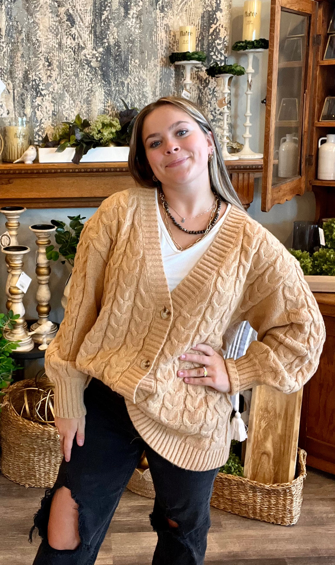 Vivia Textured Cardigan