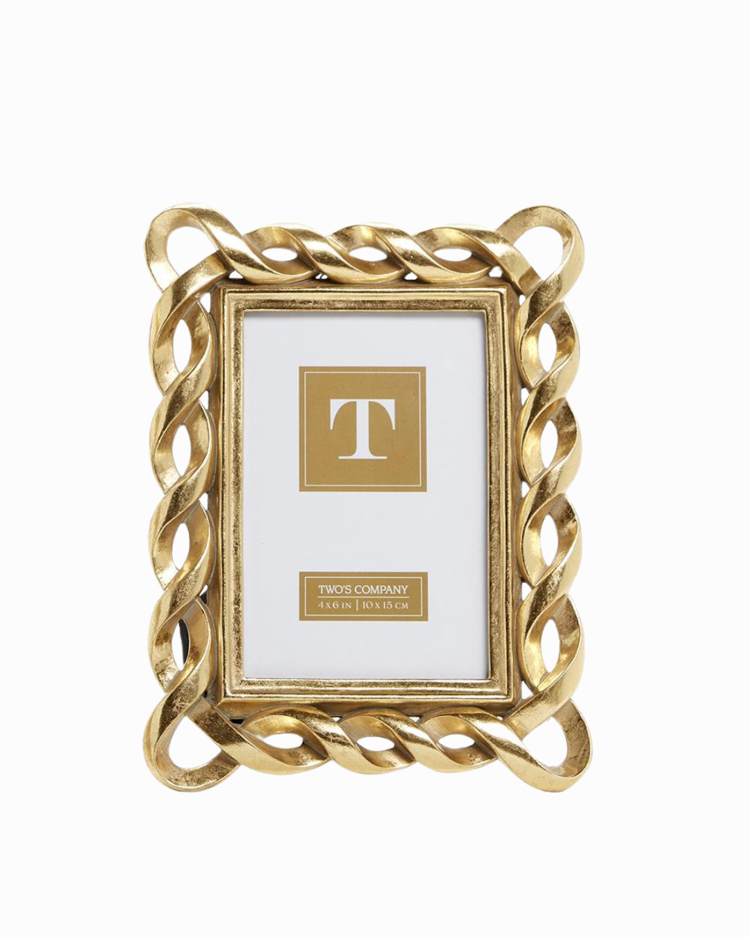 Gold Ribbon Photo Frame