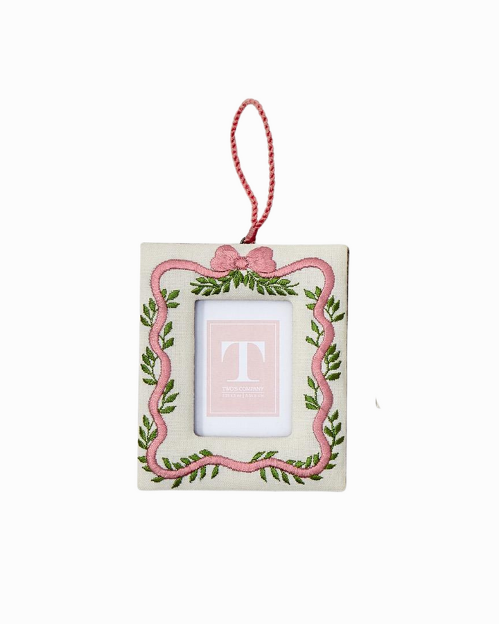 Embroidered Photo Frame Ornament