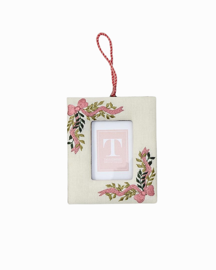 Embroidered Photo Frame Ornament