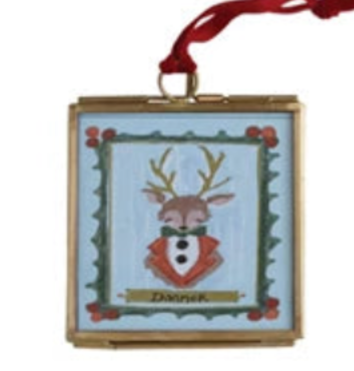 Photo Frame w/Velvet Ribbon Ornament