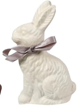 Chocolate Bunny Figurine, 4"