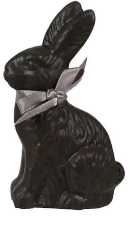 Chocolate Bunny Figurine, 4"