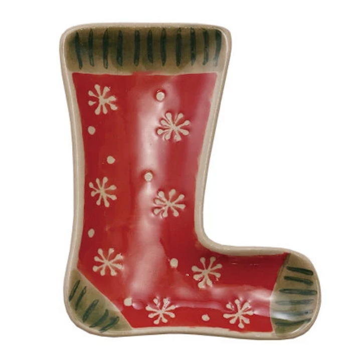 Stoneware Holiday Shaped Dish
