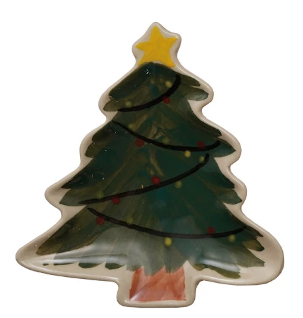 Stoneware Holiday Shaped Dish