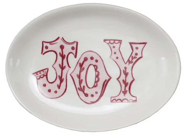 Small Holiday Stoneware Plate