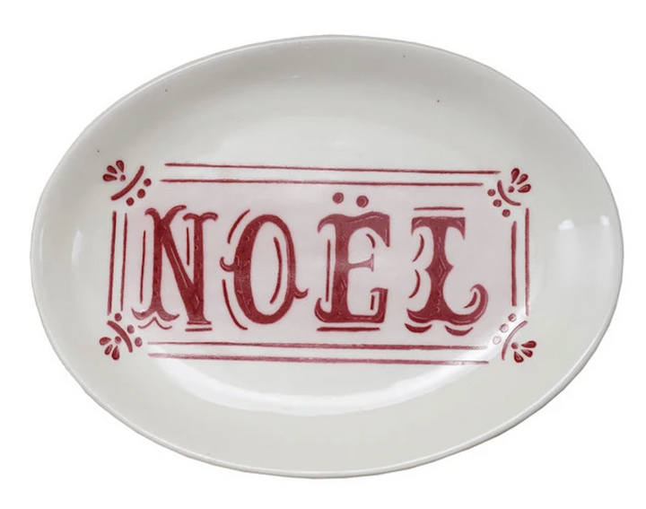 Small Holiday Stoneware Plate