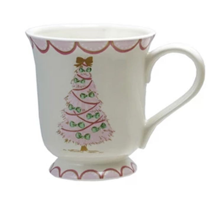 Stoneware Mug w/Christmas Tree