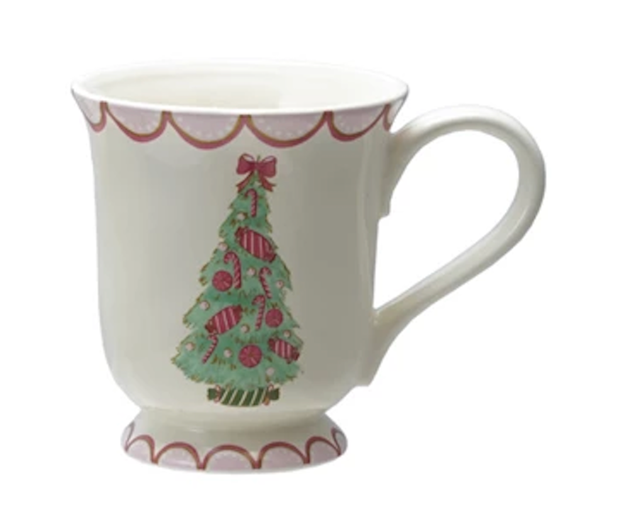 Stoneware Mug w/Christmas Tree