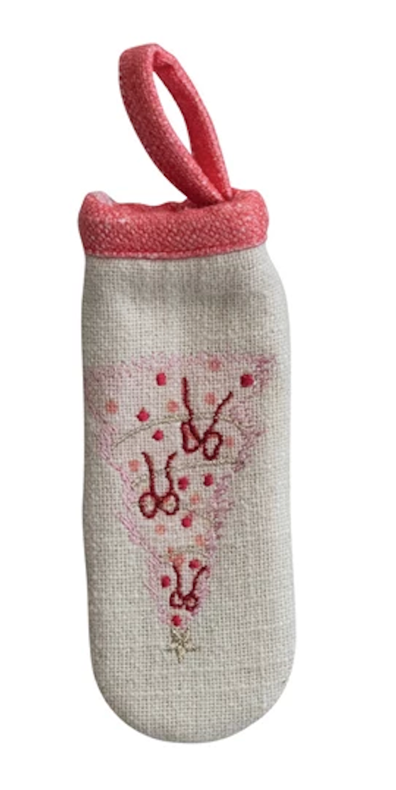 Pot Handle Cover w/Embroidered Christmas Tree