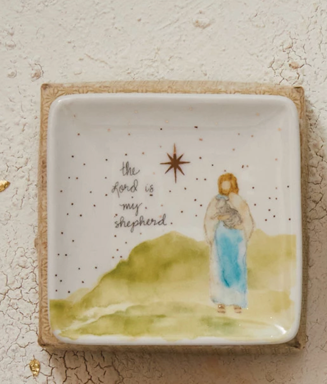 Christmas Dish w/ Gold Electroplating