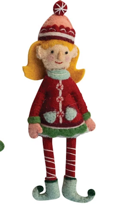 Felt Elf Ornament