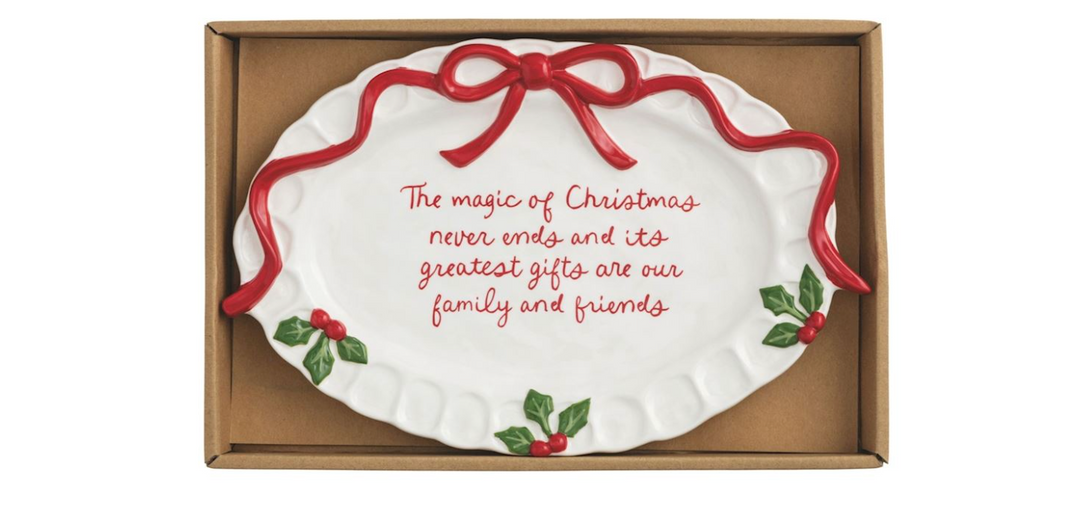 Bow Boxed Sentiment Plate