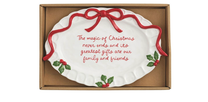 Bow Boxed Sentiment Plate