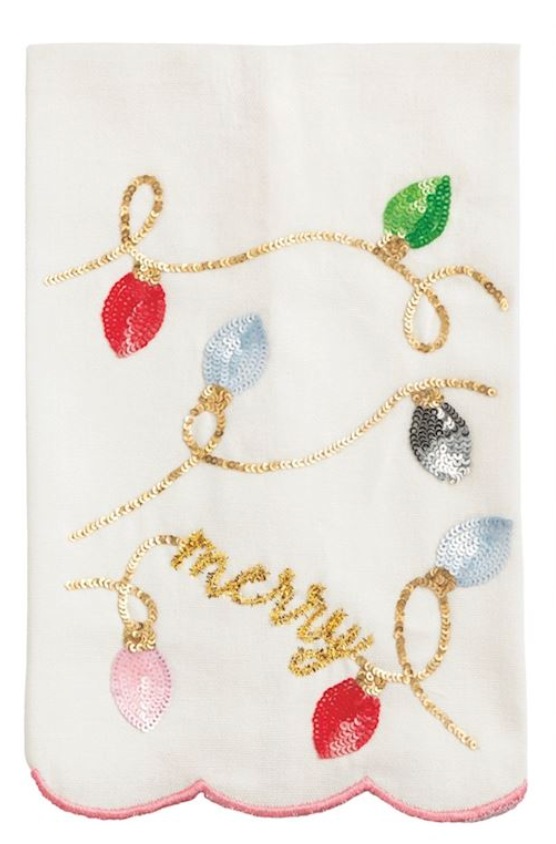 Christmas Sequin Towel