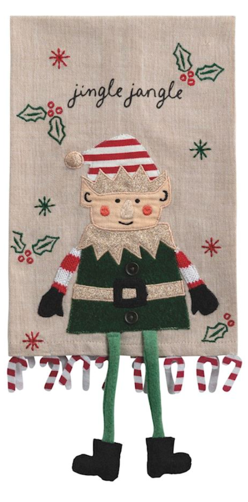 Christmas Dangle Leg Towel