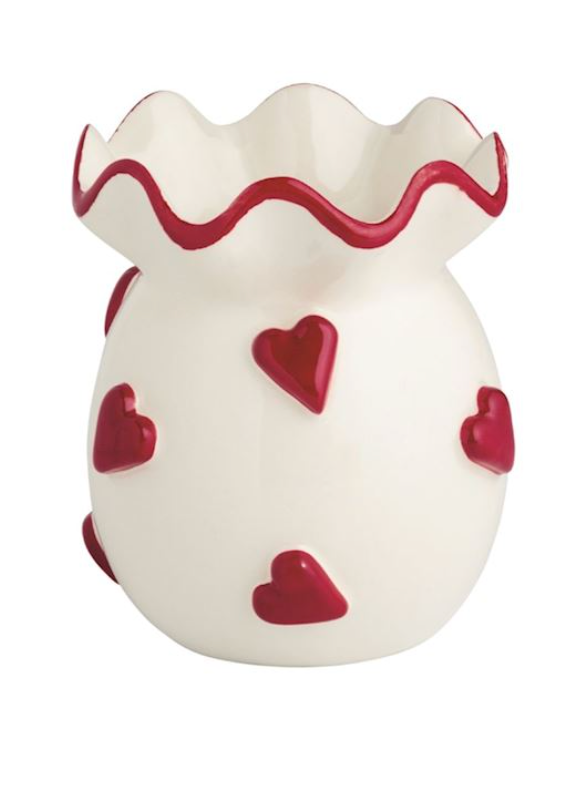 Ceramic Ruffle Bud Vase