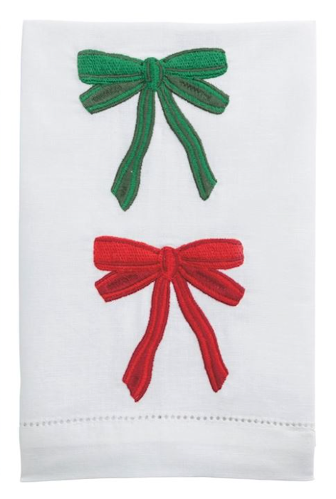 Bow Embroidered Towel