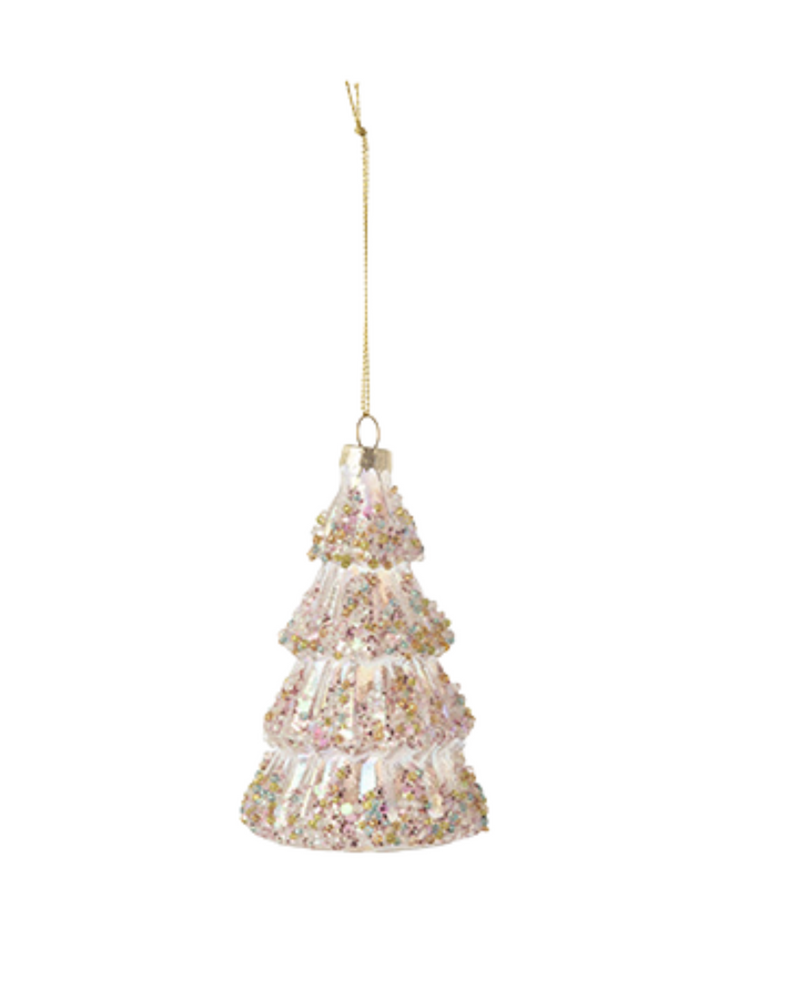 Layered Glitter Tree Ornament