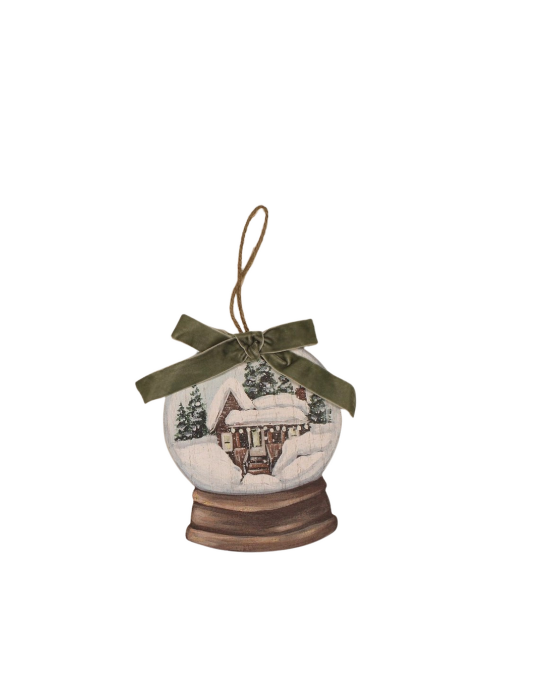 Cutout Wood Water Ball Ornament