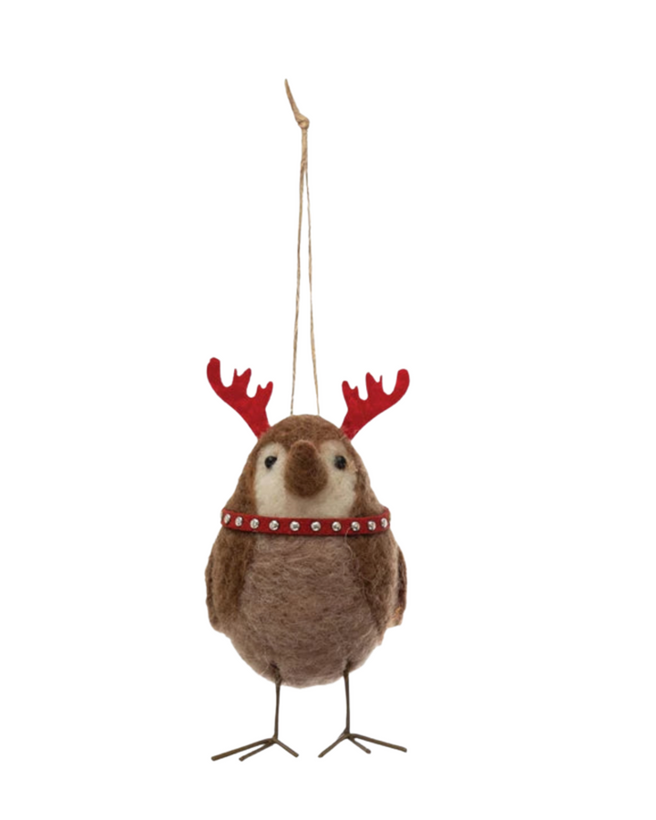 Wool Felt Bird Ornament
