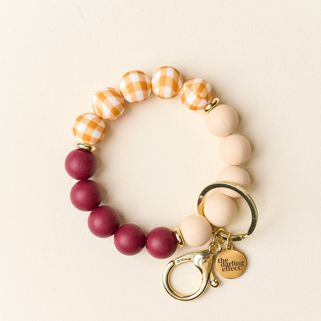 Fall Silicon Keychain Wristlet