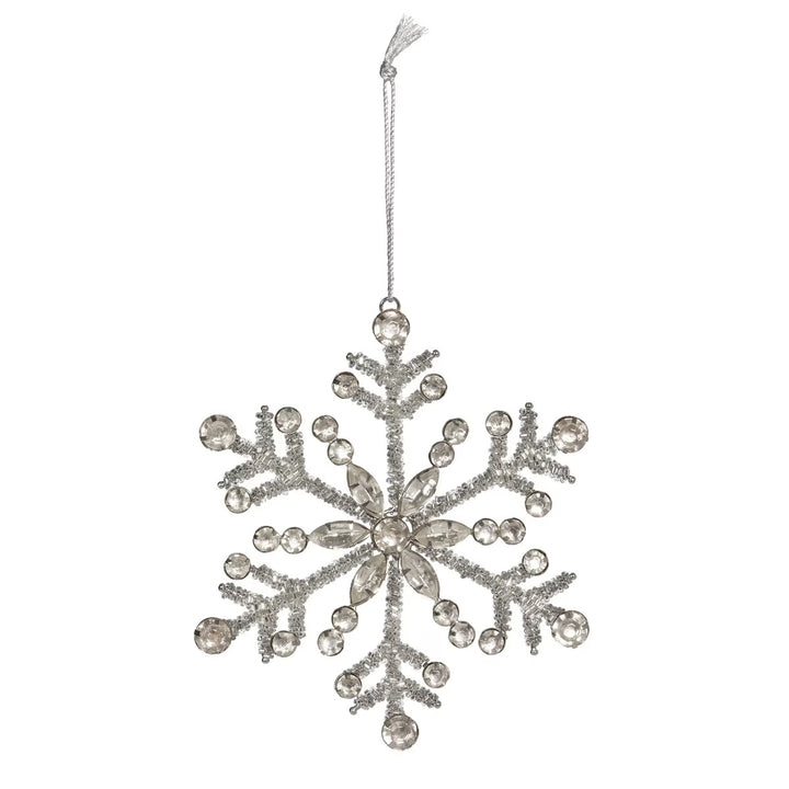 Rhinestone Snowflake Ornament