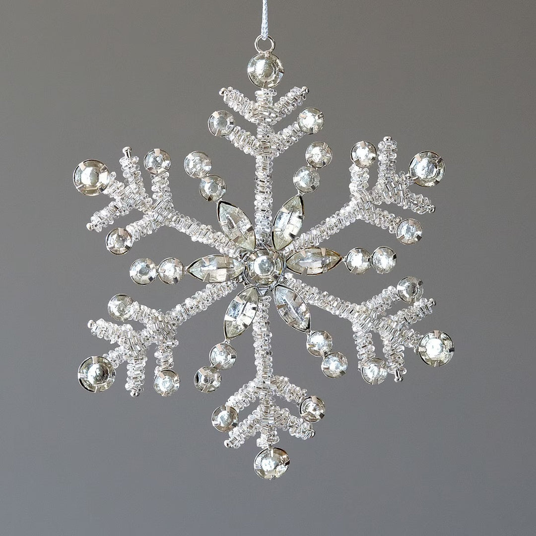 Rhinestone Snowflake Ornament