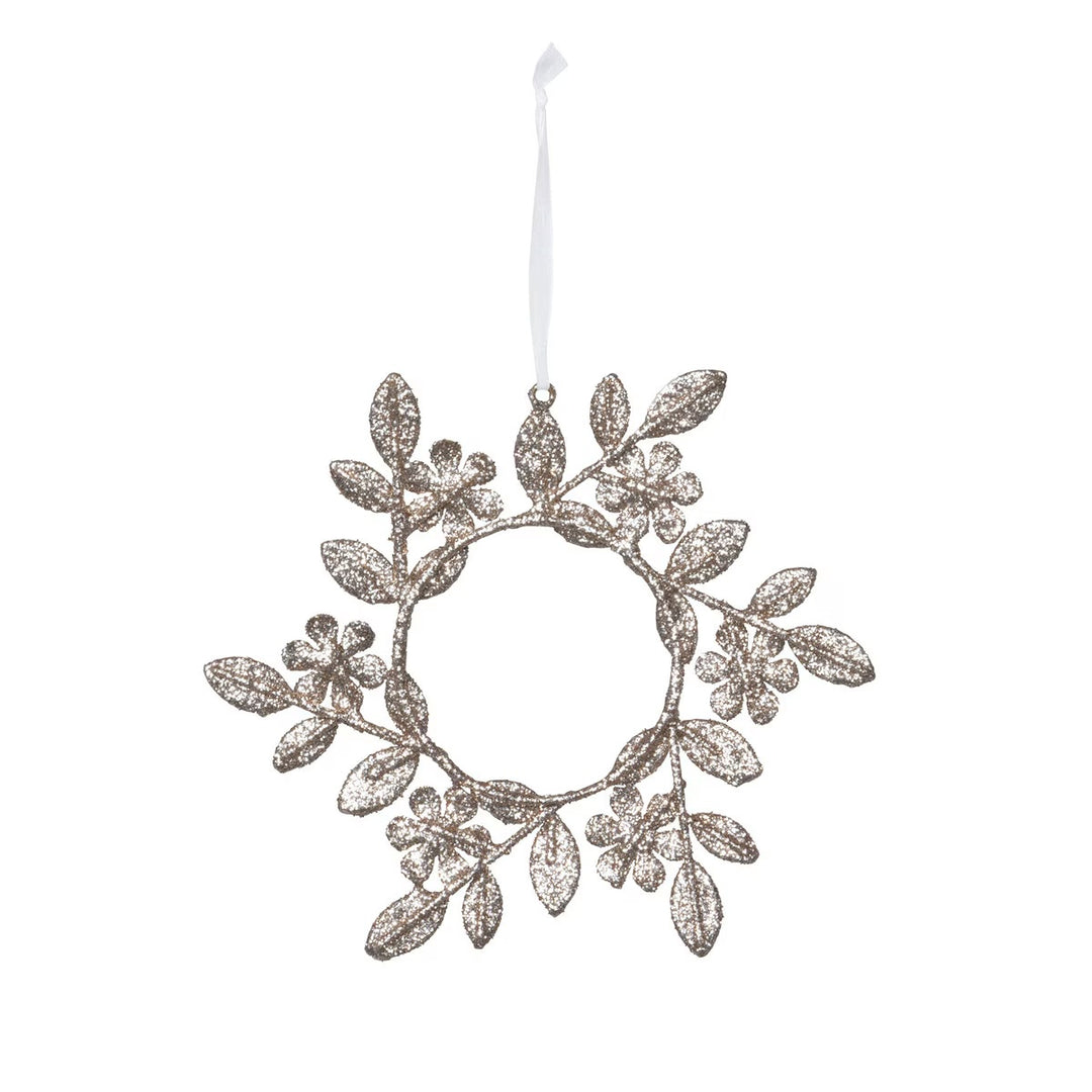 Champagne Gem Wreath Ornament