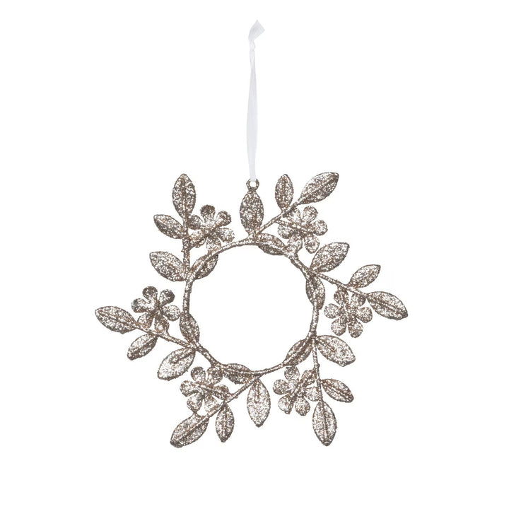 Champagne Gem Wreath Ornament