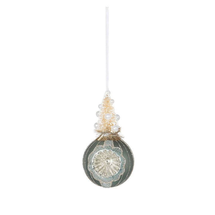 Sisal Tree on Ball Ornament