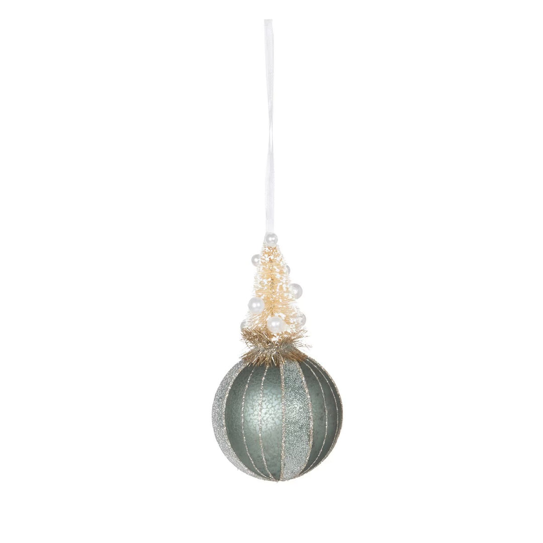 Sisal Tree on Ball Ornament