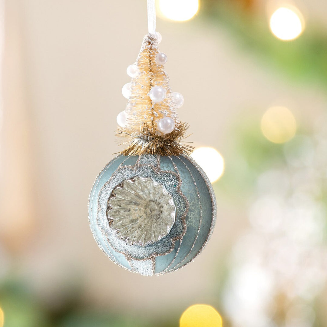 Sisal Tree on Ball Ornament