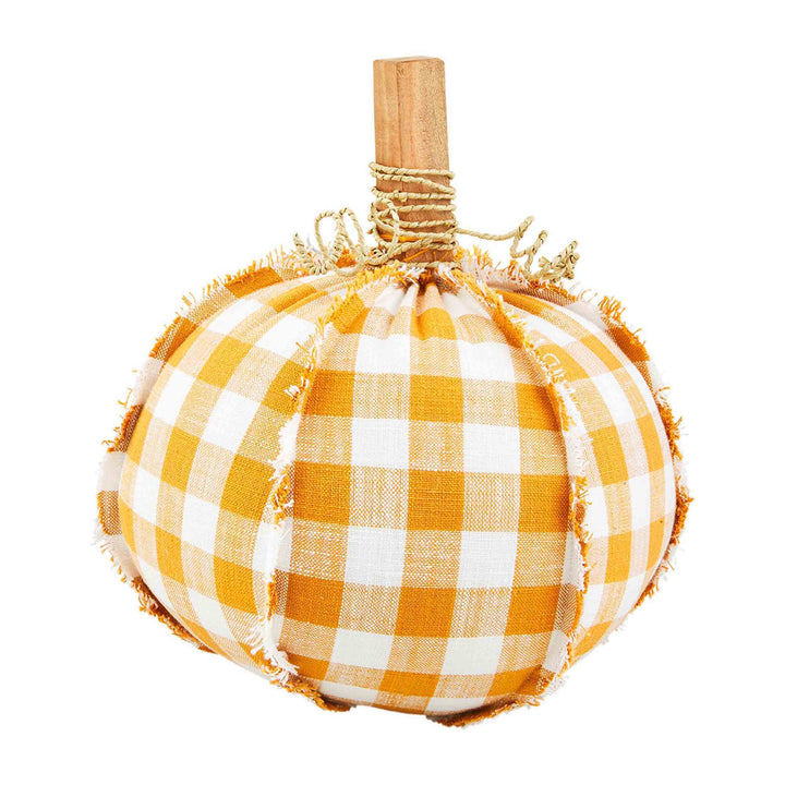 Gingham Pumpkin Sitter