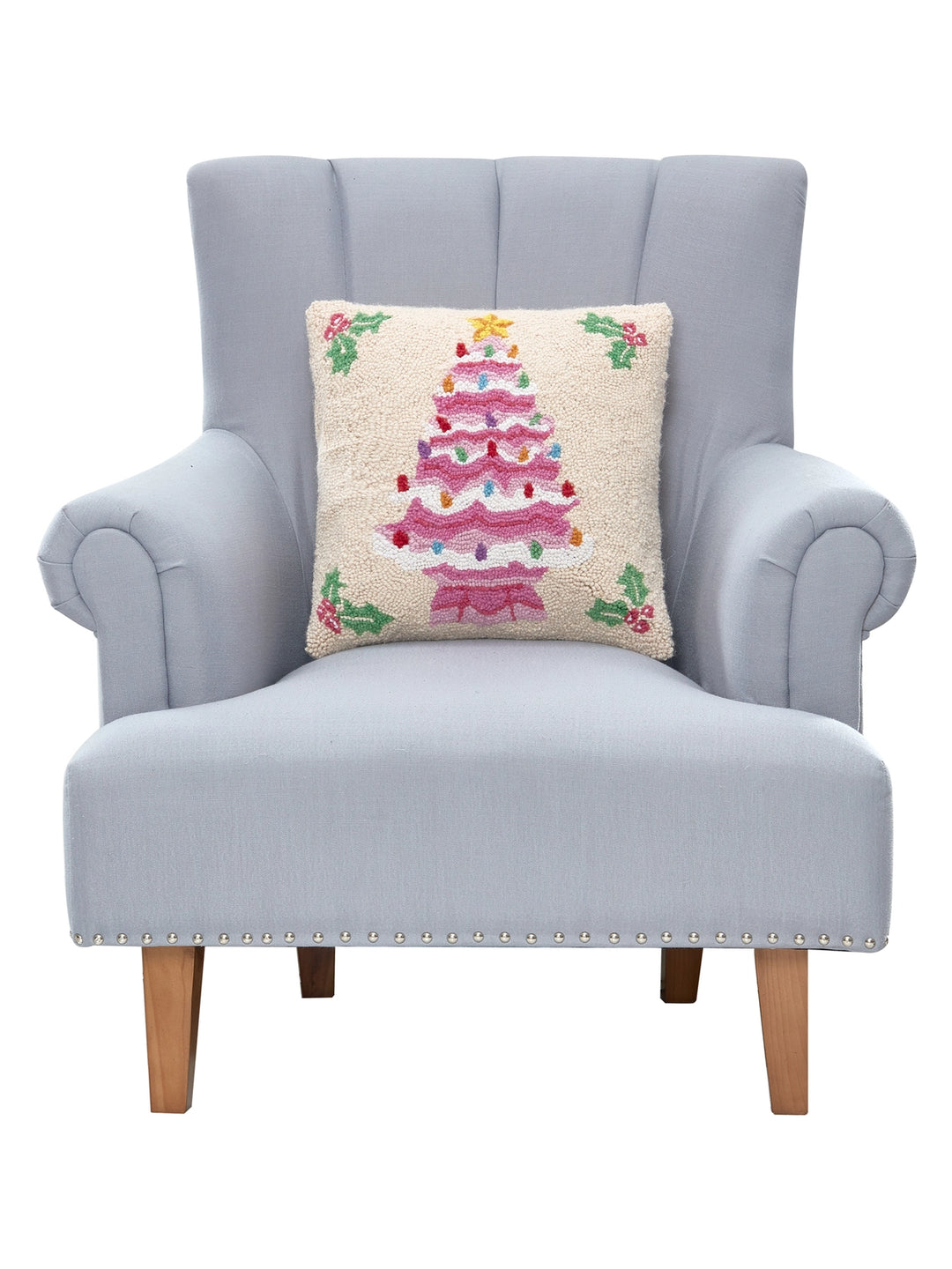 Pink Tree Hook Pillow