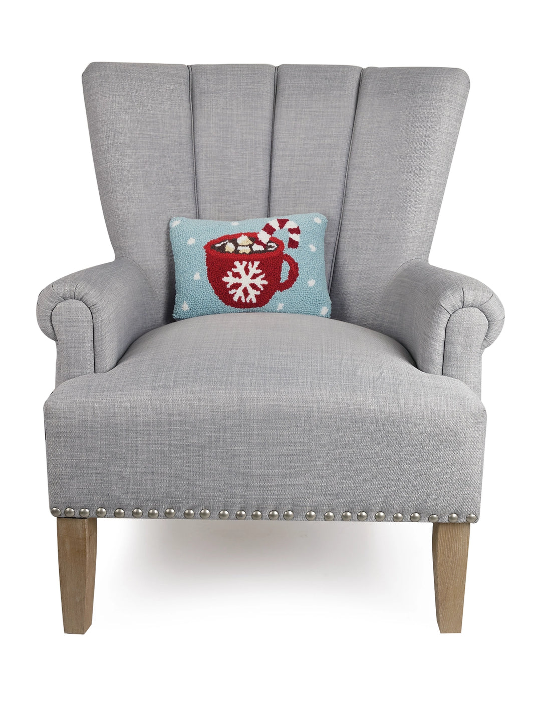 Hot Cocoa Hooked Pillow