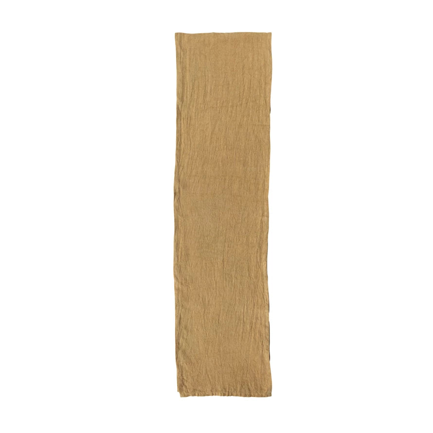 Stonewashed Linen Table Runner
