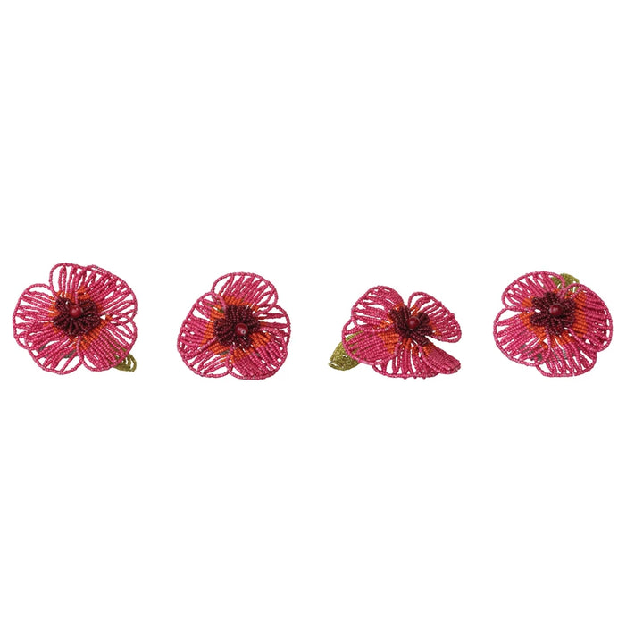 Beaded Flower Napkin Ring