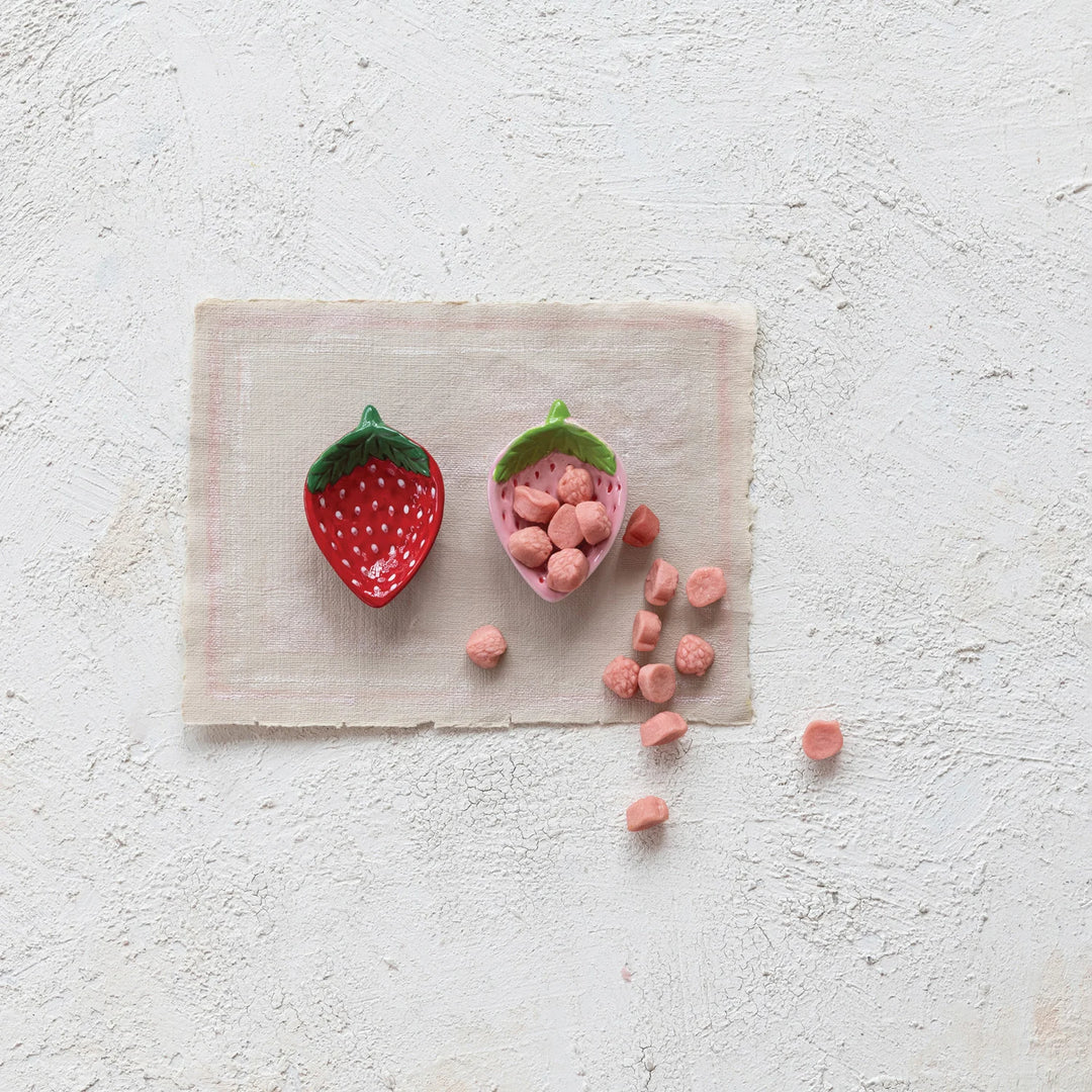 Ceramic Strawberry Shaped Dish