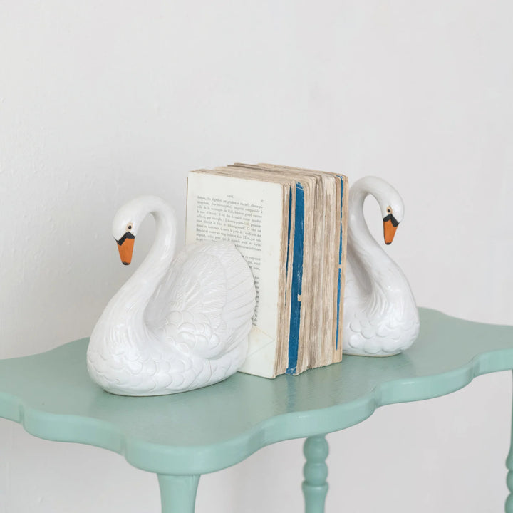 Swan Shaped Bookends