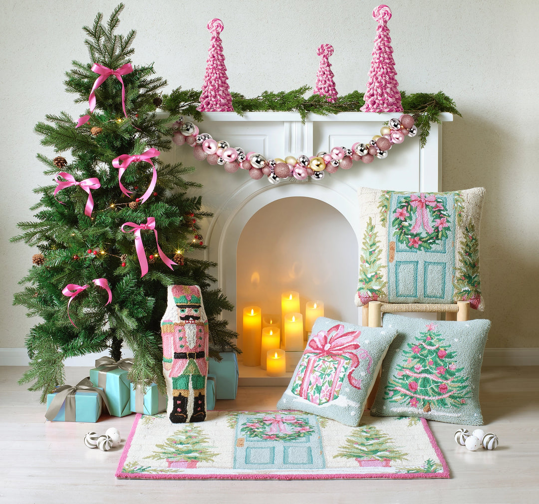 Shaped Pink Nutcracker Hook Pillow